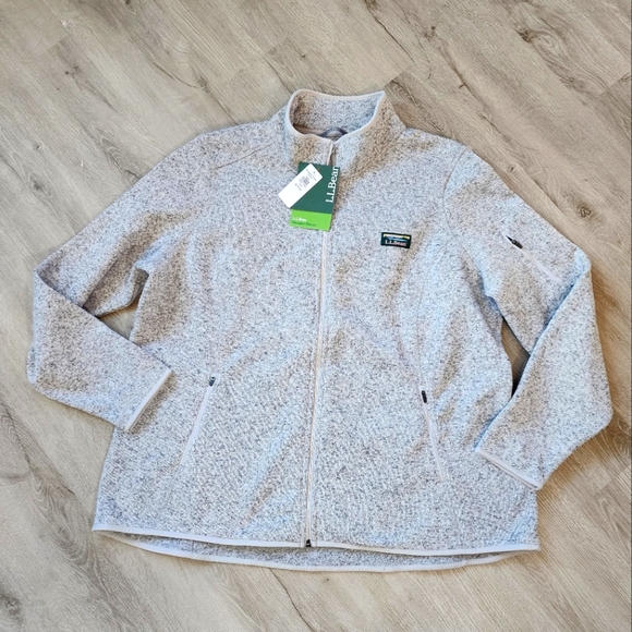 L.L. Bean Jackets & Blazers - Womens L.L. Bean Sweater Fleece Jacket Grey 3XL